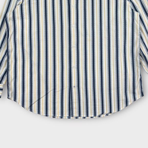 Robert Graham Dress Shirt Mens XXL Striped Southwestern Button Up Cotton Silk - Picture 4 of 15